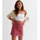 Name It Pink Cord Pocket Front Mini Skirt
