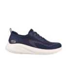 Skechers Navy Bobs Squad Chaos Memory Foam Trainers