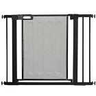 PawHut Pressure Fit Safety Pet Gate for Doorways and Staircases (75-103cm) - Black