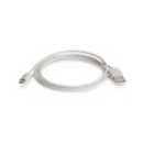 1m USB A Male to Lightning Male Sync & Charging White Cable
