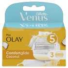 Venus Glide Coconut And Olay Blades, Pack of 3