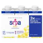 SMA PRO Breast Milk Substitute 1 from Birth First Infant Milk 3 x 200ml