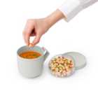 Make & Take Light Grey Soup Mug
