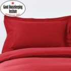 Non Iron Plain Dye Red Oxford Pillowcase