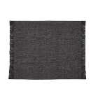 Set of 2 Chambray Weave Black Placemats