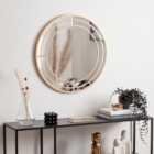 Double Frame Round Wall Mirror