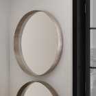 Tray Edge Round Wall Mirror