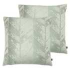 Ashley Wilde Myall Twin Pack Polyester Filled Cushions Celadon/Eau De Nil