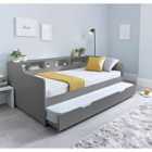 Tyler Grey Guest Bed and Trundle with Memory Foam Mattresses