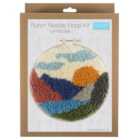 Punch Needle Kit Yarn and Hoop Landscape