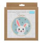 Punch Needle Kit Floss and Hoop Bunny