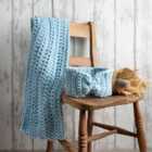 Wool Couture Beginners Blue Headband Crochet Kit
