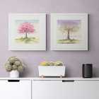 Set of 2 Framed Prints - Catching the blossom / Waiting to Fall