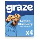 Graze Vegan Lemon Blueberry Snack Bars 4 per pack