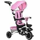 Homcom Multifunctional Baby Trike With Rotatable Seat, Push Handle - Pink