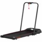 Homcom Foldable Walking Treadmill W/ Led Display Black