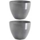 Circular & Co Antwerp 30cm Plant Pot 2pk - Grey