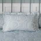 Abigail Blue Textured Oxford Pillowcase