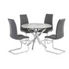 4 x Moreno Dining Chair Grey