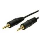 StarTech.com Slim 3.5mm Stereo Audio Cable 10 Foot Black (3m)