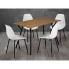 LPD Furniture Lisbon Dining Set With 4 Chairs