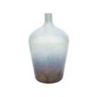Verre Stem Atlantic Blue Frosted Vase H29cm 20cm