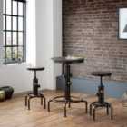 Rockport Pipework 4 Seater Round Bar Table
