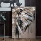 Lone Elephant Framed Canvas
