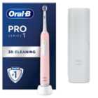 Oral-B Pro 1 680 3dw Pink Rechargeable Toothbrush + Travel Case