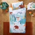 Ice Age Single 100% Brushed Cotton Duvet Cover and Pillowcase Set - Seconds
