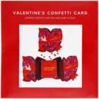 M&S Heart Confetti Valentine's Day Card