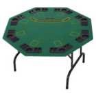 Homcom 8 Player Folding Games Poker Table - Green