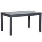 Outsunny 10 Seater Extendable Garden Table 135-270cm - Grey