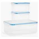 Set of 3 Rectangular Containers, 3s