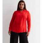 Curves Red Long Sleeve Shirt