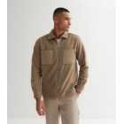 Only & Sons Stone Teddy Fleece Pocket Front Jacket