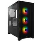 EXDISPLAY Corsair iCUE 4000X RGB Tempered Glass Mid-Tower - Black