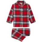 M&S Checked Woven Reveres, 5-6 Y, Red Mix