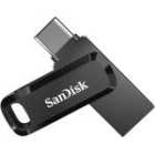 SanDisk Ultra Dual Drive Go 128GB USB-A and USB-C Flash Drive - Black