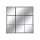 Suntime 90cm Square Panel Mirror - Black