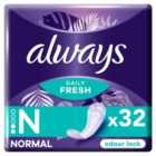 Always Dailies Fresh and Protect Panty Liners Normal 32 per pack