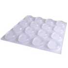 Select Hardware Surface Gard Round Pads Clear Vinyl 13mm (16 Pack)