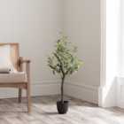 Artificial Small Olive Tree in Black Plant Pot