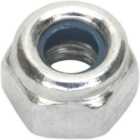 100 PACK - Zinc Plated Nylon Locknut Bolt - 0.7mm Pitch - M4 - DIN 982 - Metric