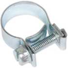 20 PACK Zinc Plated Mini Hose Clip - 15 to 17mm Diameter - Hose Pipe Clip Fixing
