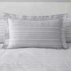 Tristan Stripe Grey Oxford Pillowcase