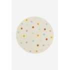 Tufted-spot cotton rug