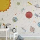 Outer Space Scandi Large Mural