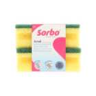 Sorbo Pack of 2 Hard Scourering Sponges