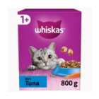 Whiskas 1+ Tuna Adult Dry Cat Food 800g